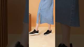 Giày thể thao nữ MWC - 0718 Giày Thể Thao Nữ Phối Sọc Màu Thể Thao Thời Trang,Sneaker Vải Siêu Êm