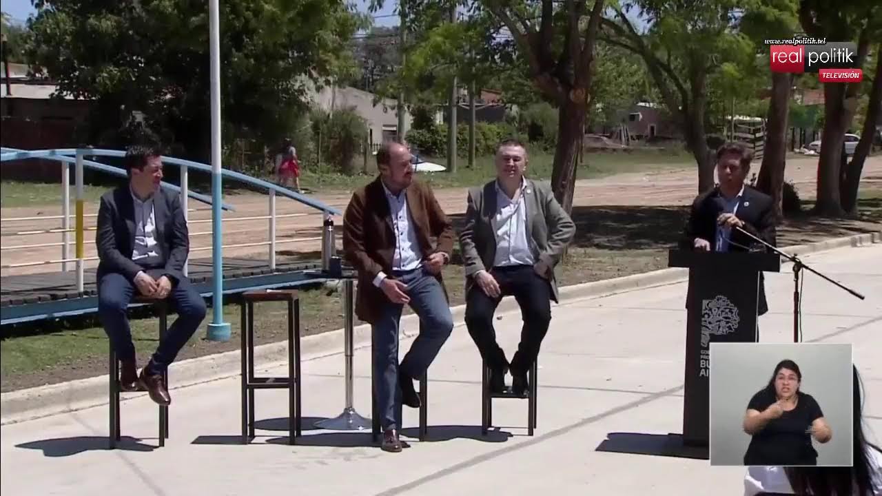 Kicillof encabezó la inauguración de las obras de entubamiento del canal de la laguna de Ranchos