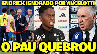 “COVARDE DO CARAMBA..” O MOTIVO ABSURDO DA CENA POLÊMICA ENTRE ENDRICK E ANCELOTTI NA SELEÇÃO 
