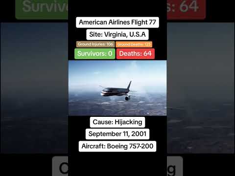 American Airlines flight 77 crash on September 11th 2001 #americanairlines #planecrash #airdisaster