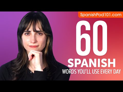 60 Spanish Words You'll Use Every Day - Basic Vocabulary #46