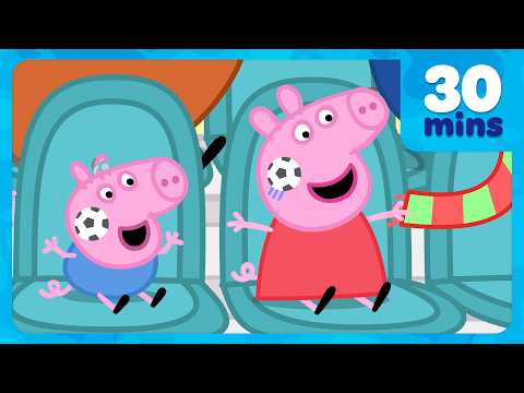 George Attends his FIRST Football Match ⚽️ BRAND NEW Peppa Pig Episodes | 30 Minutes