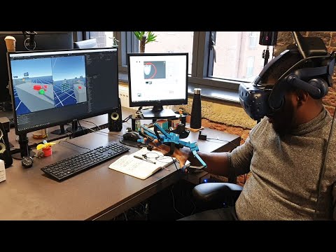 VR Haptic Glove Demonstration - Senseglove Tactile Feedback