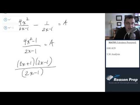 #29 - Rational Expressions, New SAT Foundations - Math