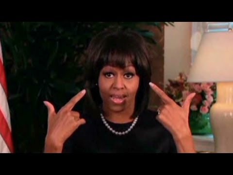 First lady: Bangs are my 'midlife crisis'
