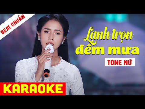 KARAOKE PHƯƠNG Ý - Lạnh Trọn Đêm Mưa - Tone Nữ Beat Chuẩn | Võ Hoàng Karaoke