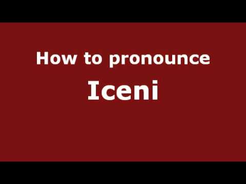 How to Pronounce Iceni - PronounceNames.com