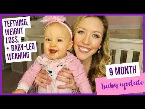 9 MONTH BABY UPDATE | food, teething, baby-led weaning + postpartum weight loss | brianna k Video