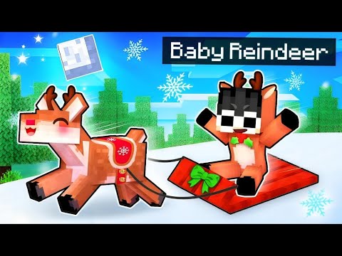 "Playing Minecraft as a Baby Reindeer!" 🦌🎮