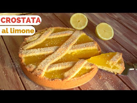 CROSTATA AL LIMONE con crema senza uova all'acqua - ricetta facile e veloce
