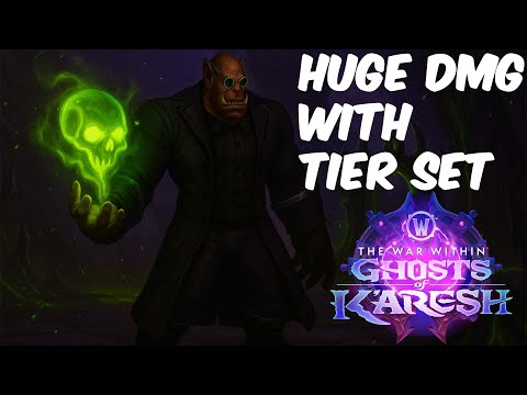 AFFLICTION WARLOCK TIER IS AMAZING BIG DMG! - The war within pvp 11.2