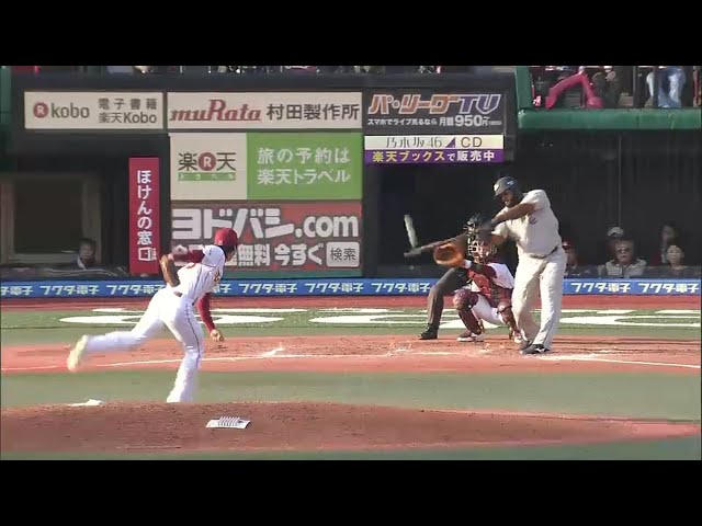 バファローズ・ペーニャ 規格外の今季3号!! ソロホームランでリード広げる!! 2014/4/2 E-Bs