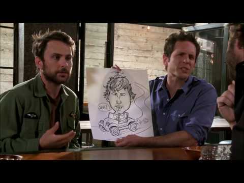 It's Always Sunny in Philadelphia - Dennis and Charlie looking for the shusher.