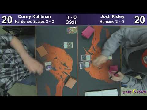 Corey Kuhlman (Hardened Scales) vs Josh Risley (Humans) - Sunday Night Modern 2/3/19
