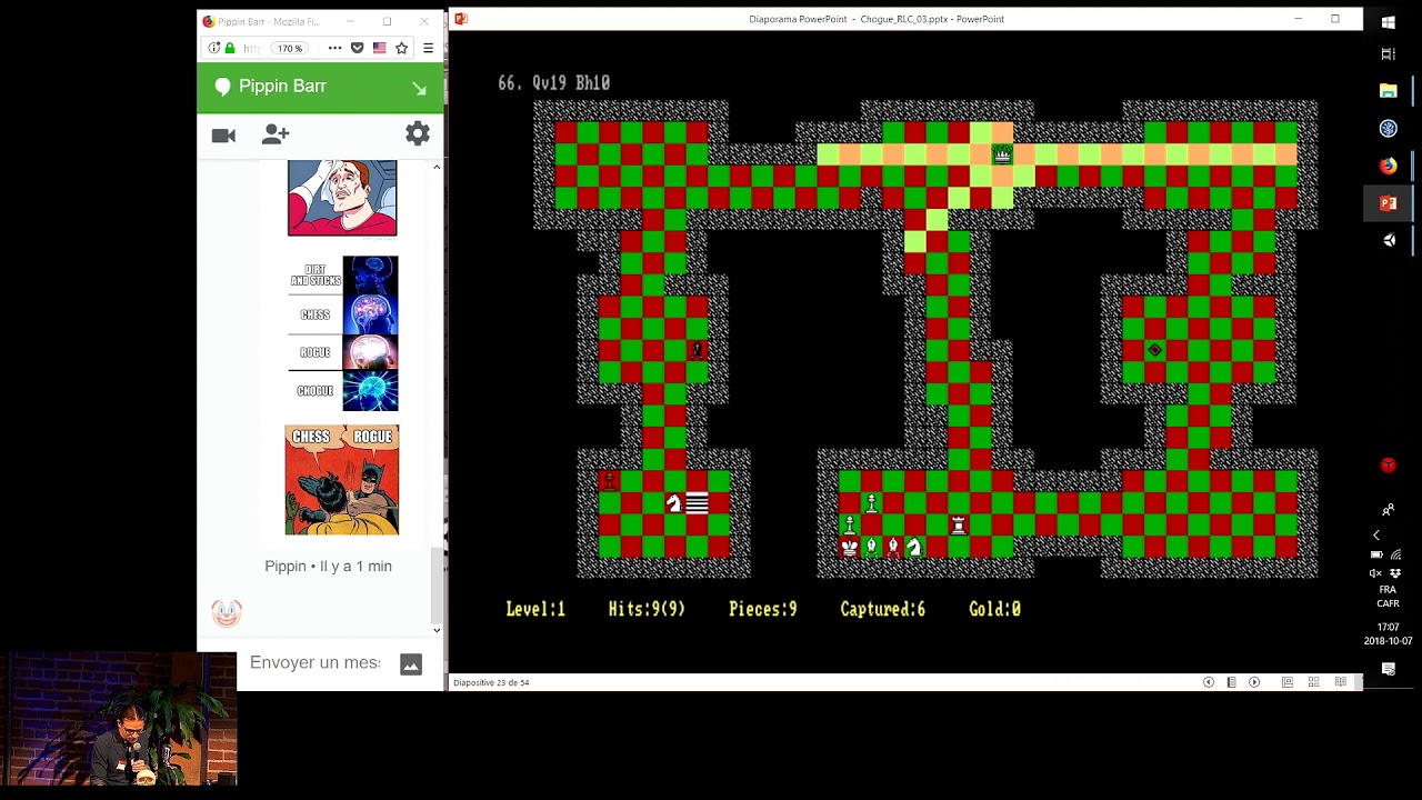 Pippin Barr + Jonathan Lessard: Chess + Rogue = Chogue