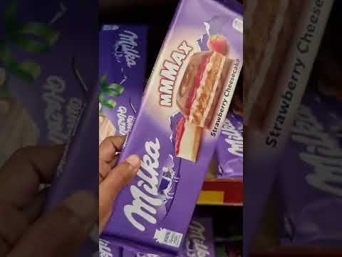 MMMAX! Milka Strawberry Cheesecake Chocolate Bar #shorts