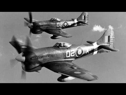 Tempest 435mph Speed — Single Pilot Flying — Tipped V-1s With Wings