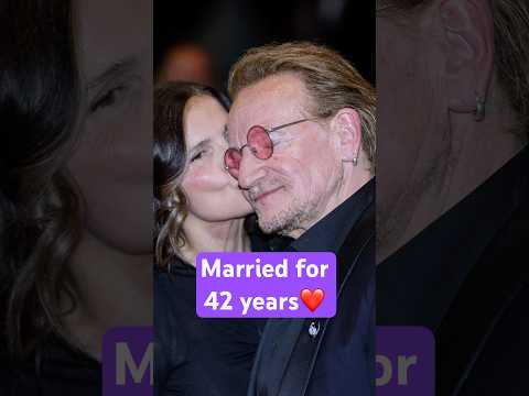 Bono’s secret to 42 years of marriage… 🤫💜 #Bono