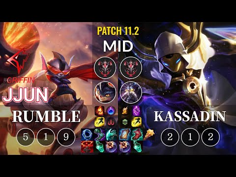 GRF jjun Rumble vs Kassadin Mid - KR Patch 11.2