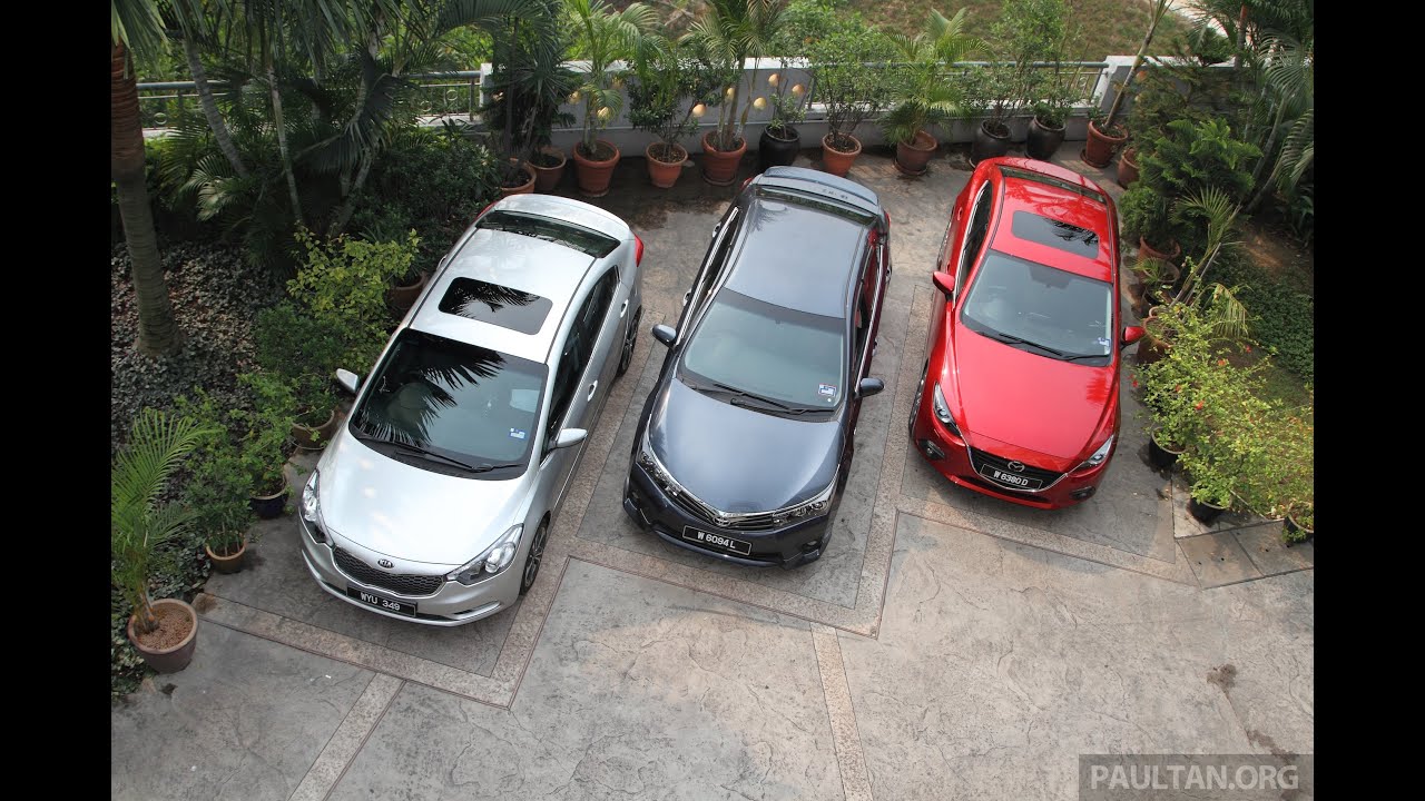 DRIVEN 2014 #5: Mazda 3 vs Toyota Corolla Altis vs Kia Cerato