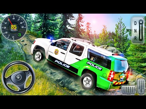 Offroad Police Car Driving Simulator - SUV Jeep Hill Mountian Drive - Android GamePlay