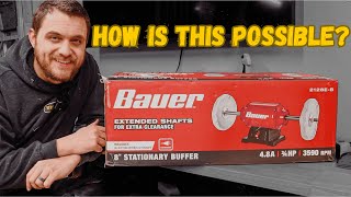 Harbor Freight BAUER 8 in Stationary Buffer FULL REVIEW
