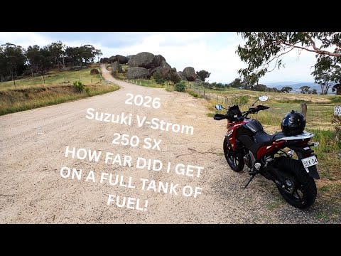 2026 Suzuki V-Strom 250 SX -How far did I get on one full 12-liter tank of gas?