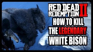 How To Kill The Legendary White Bison! (Red Dead Redemption 2)