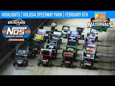 World of Outlaws NOS Energy Drink Sprint Cars | Volusia Speedway Park| February 6, 2026 | HIGHLIGHTS