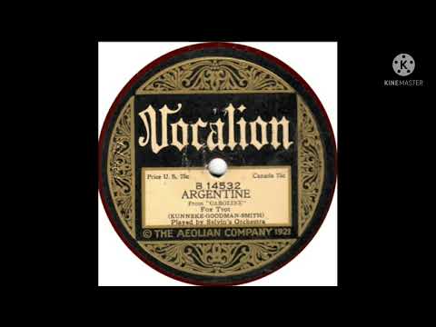 Ben Selvin's Orchestra Argentine 1923 Vocalion (B 14532)