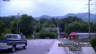preview picture of video 'Blue Ridge Southern Departing Sylva 8-12-14'