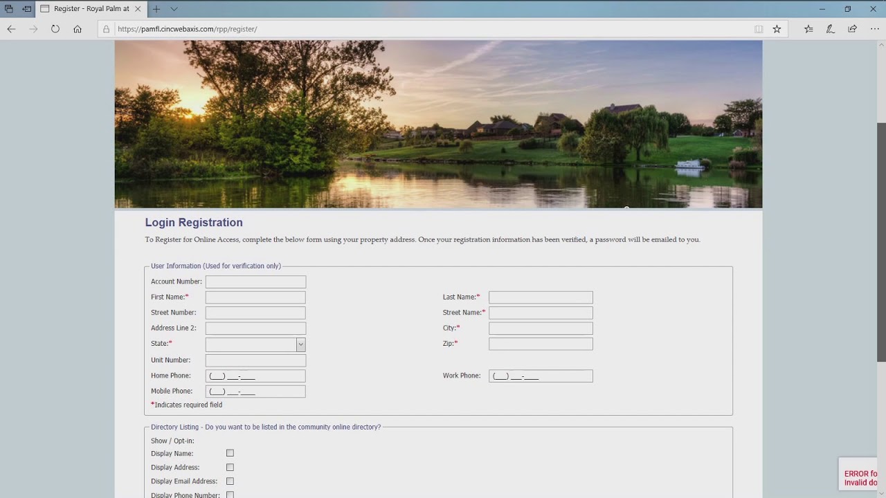 PAM Video Tutorial - Community Site Registration