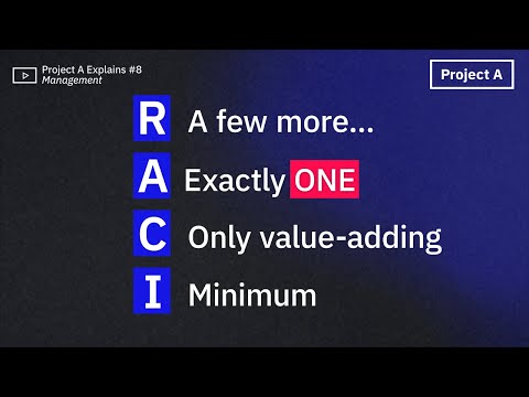 RACI Matrix: 4 rules you have to follow | Project Management