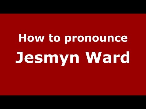 How to pronounce Jesmyn Ward (American English/US) - PronounceNames.com