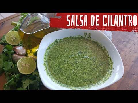 Fácil Salsa de Cilantro para acompañar, pescados, pollos, ensaladas lo que más te guste!!