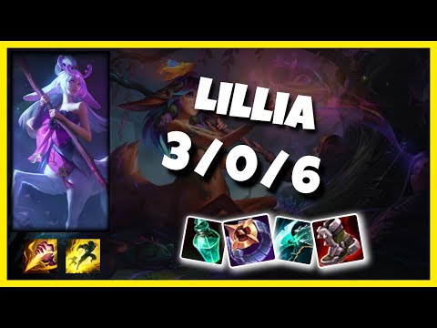 Lillia vs Hecarim KOREAN Challenger JUNGLE (3/0/6) - v11.3