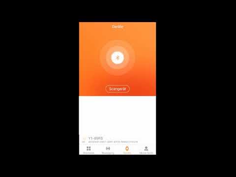 Wie kann man die Y1 Fitnessuhr mit dem Handy verbinden?
