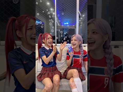 Her Only Mission Was to Pop the Bubbles 🫧🎯  #kpop #parody #meme