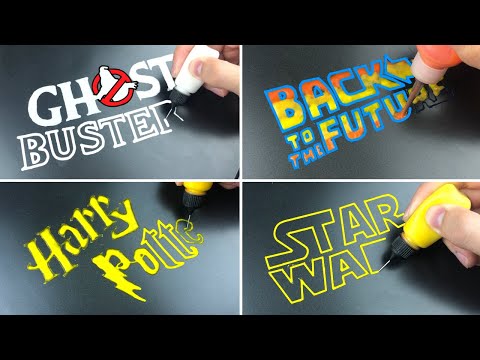 Pancake Art Movie Logos - Ghostbusters, Harry Potter, Star Wars, Back to the Future