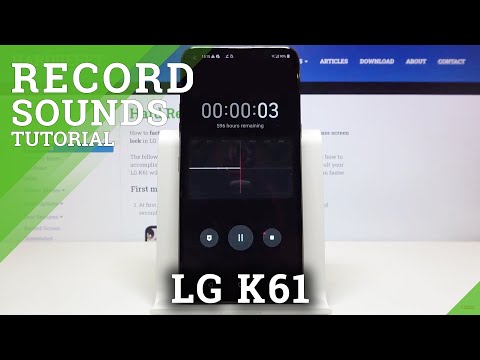 LG K61 How to Record Sounds