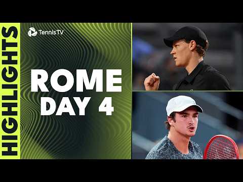 Sinner Leads The Way; Fonseca Vs Medjedovic Epic & Much More I Rome 2026 Highlights Day 4