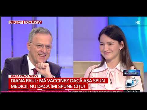 DIANA PAUL (19 ani) la RĂZVAN DUMITRESCU despre Vaccinare, Educatie sexuala, România etc.