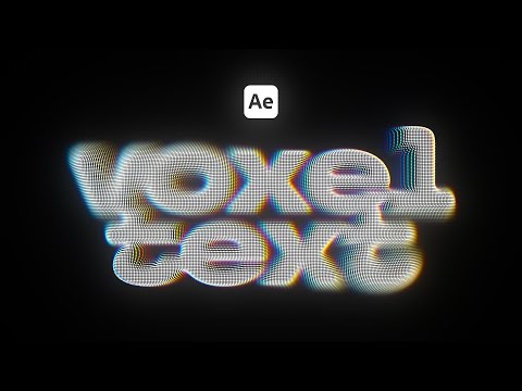 How To Make 3D Voxel Text in After Effects!