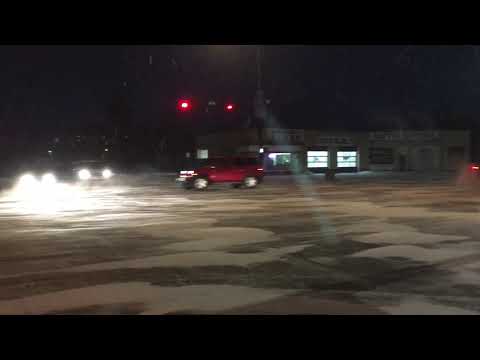 Blowing snow in Estevan