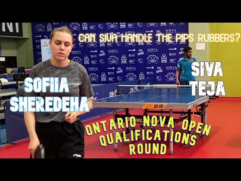 Sofiia SHEREDEHA [UKR] vs Siva Teja [1185] - Qualifications Round - Ontario Nova Open - 21 May 2023