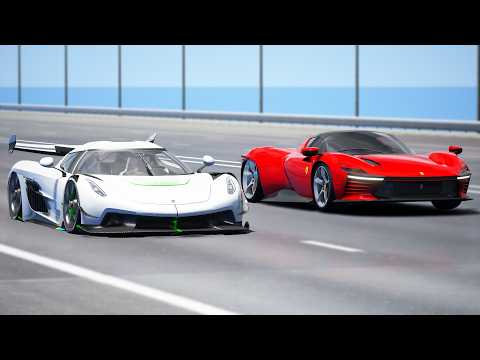 Thumbnail for +10,000HP!!! Ferrari Daytona SP3 vs Koenigsegg Jesko | DRAG & TRACK RACE by Ferrari Daytona SP3