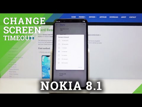 How to Set Screen Timeout in NOKIA 8.1 – Change Blackout Time