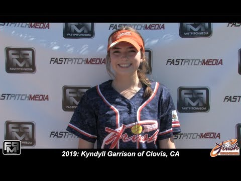 2019 Kyndyll Garrison Pitcher and Outfield Softball Skills Video - Cen Cal Krush