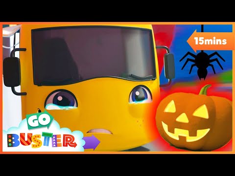 Spooky Halloween Don’t Be Scared Song | Go Buster | Baby Cartoons | Kids Videos | ABCs and 123s
