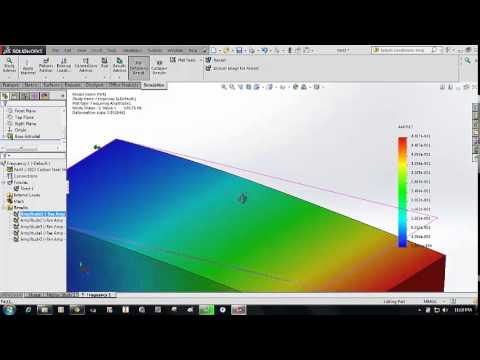 modal analysis in solidworks
